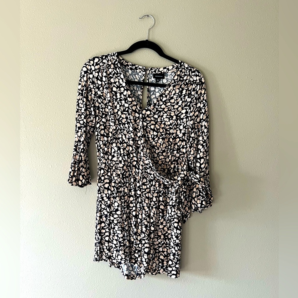 Neutral Floral Romper